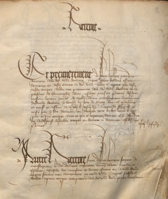 Comptes de ville. (1408-1410). 1 registre sur parchemin. AMO, CC647