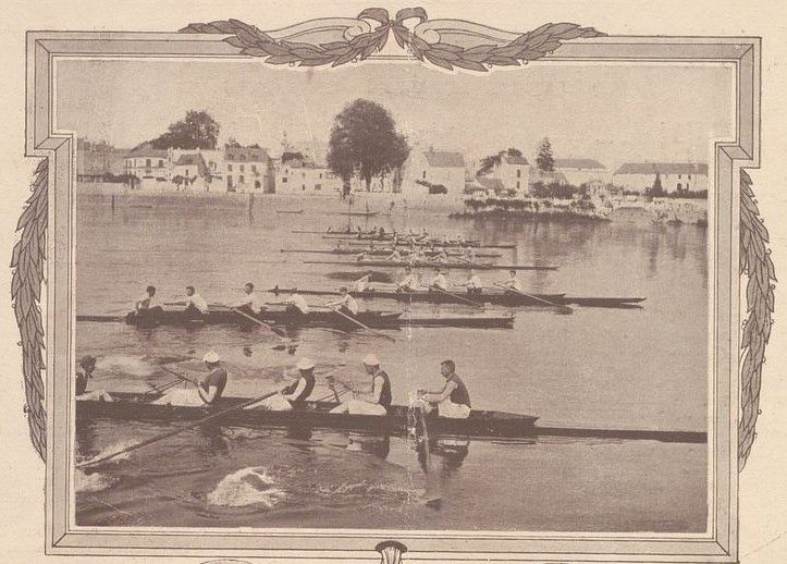 1914 : les régates d'aviron de la SNL