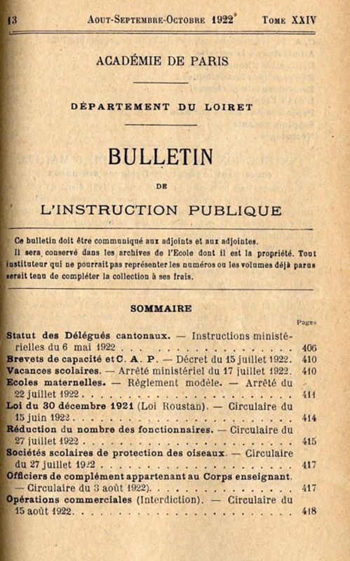 Bulletin de l'instruction publique (AMO, PER026)