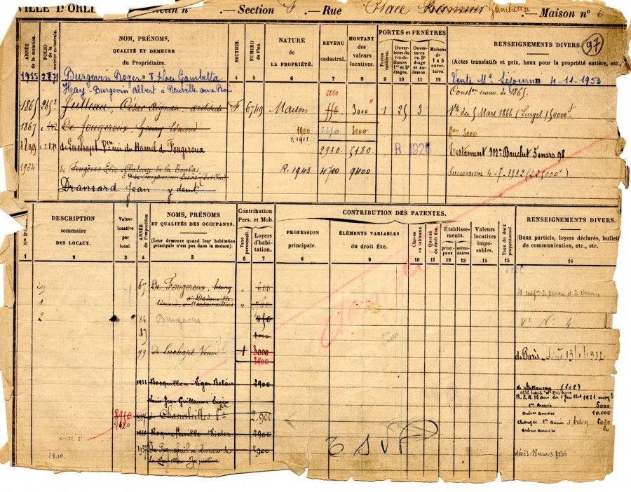 Uniques nos fiches auxiliaires cadastrales ?