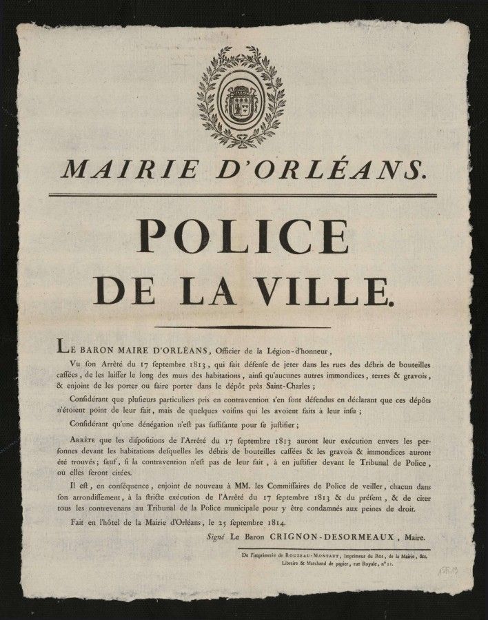 Police de la Ville (AMO, 15Fi19).