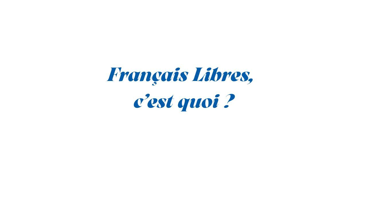 Qui sont les Français Libres ?