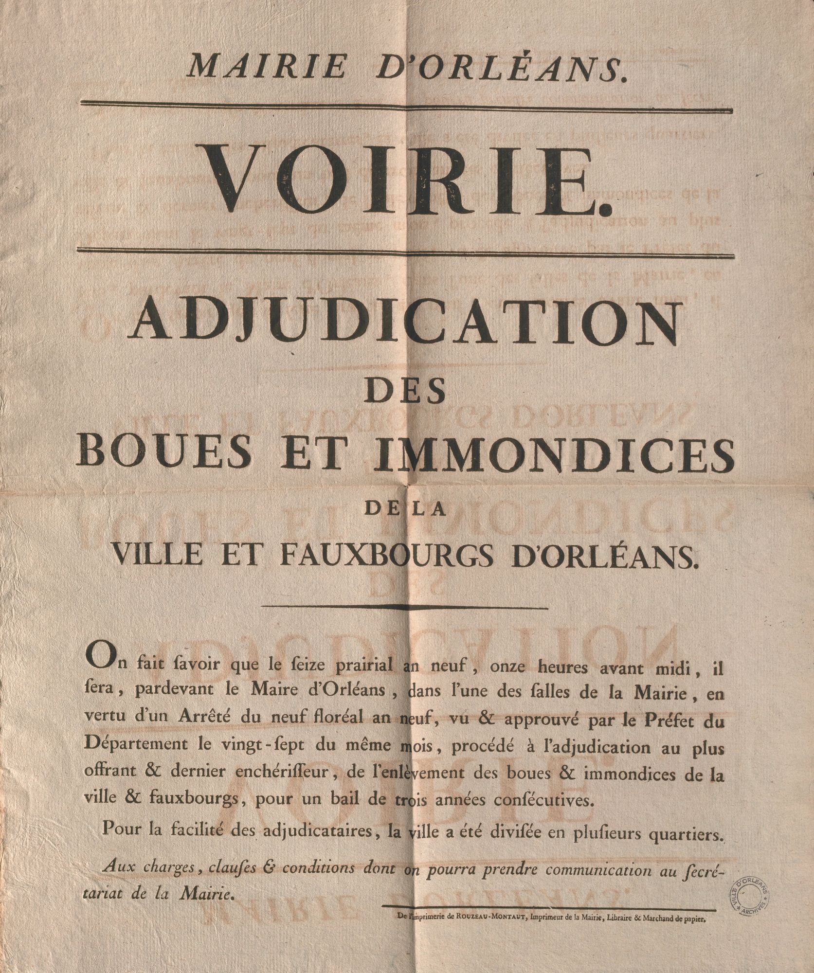 1918 : création du service municipal