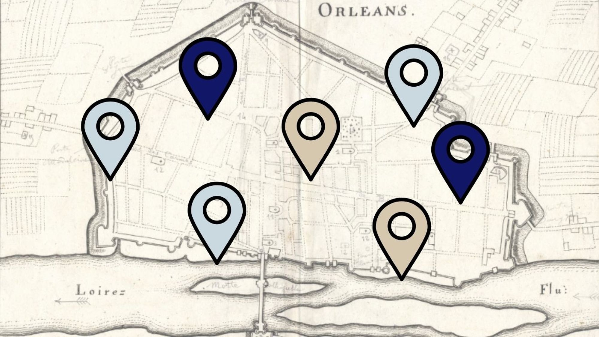 Localisez nos images sur une carte d'Orléans !