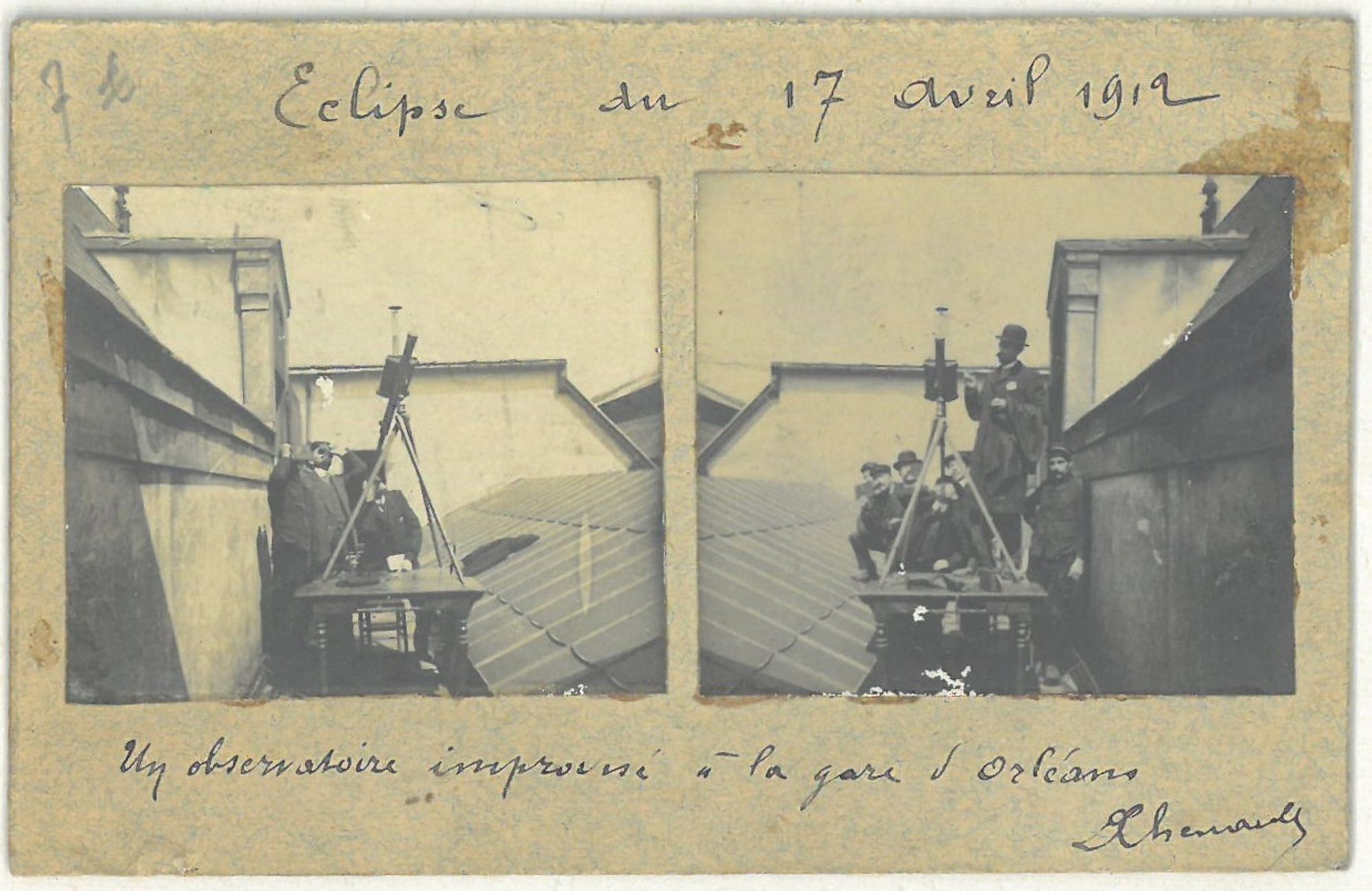 17 avril 1912 : une éclipse du soleil visible depuis Orléans