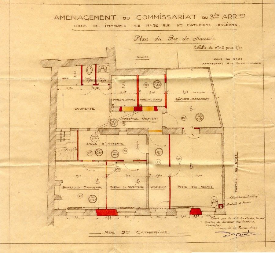 Aménagement du commissariat du 3e arrondissement dans un immeuble sis n°30 rue Sainte-Catherine