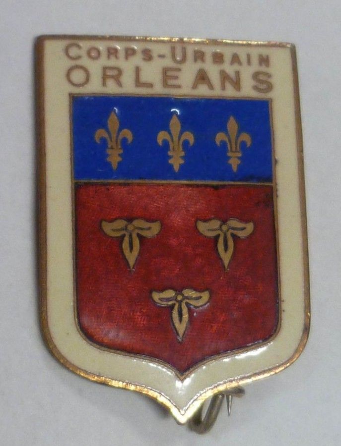 Insigne des agents de police d'Orléans créé après la Libération du 16 août 1944