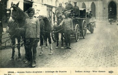 Armée Indio-Anglaise - Attelage de Guerre, 1914 (2Fi1689)
