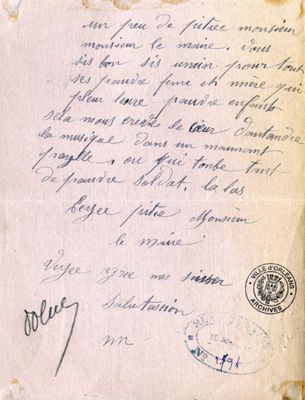 Demande de cessation des bals clandestins au débit de boisson Girard, 7 avril 1918 (1J415) - 2
