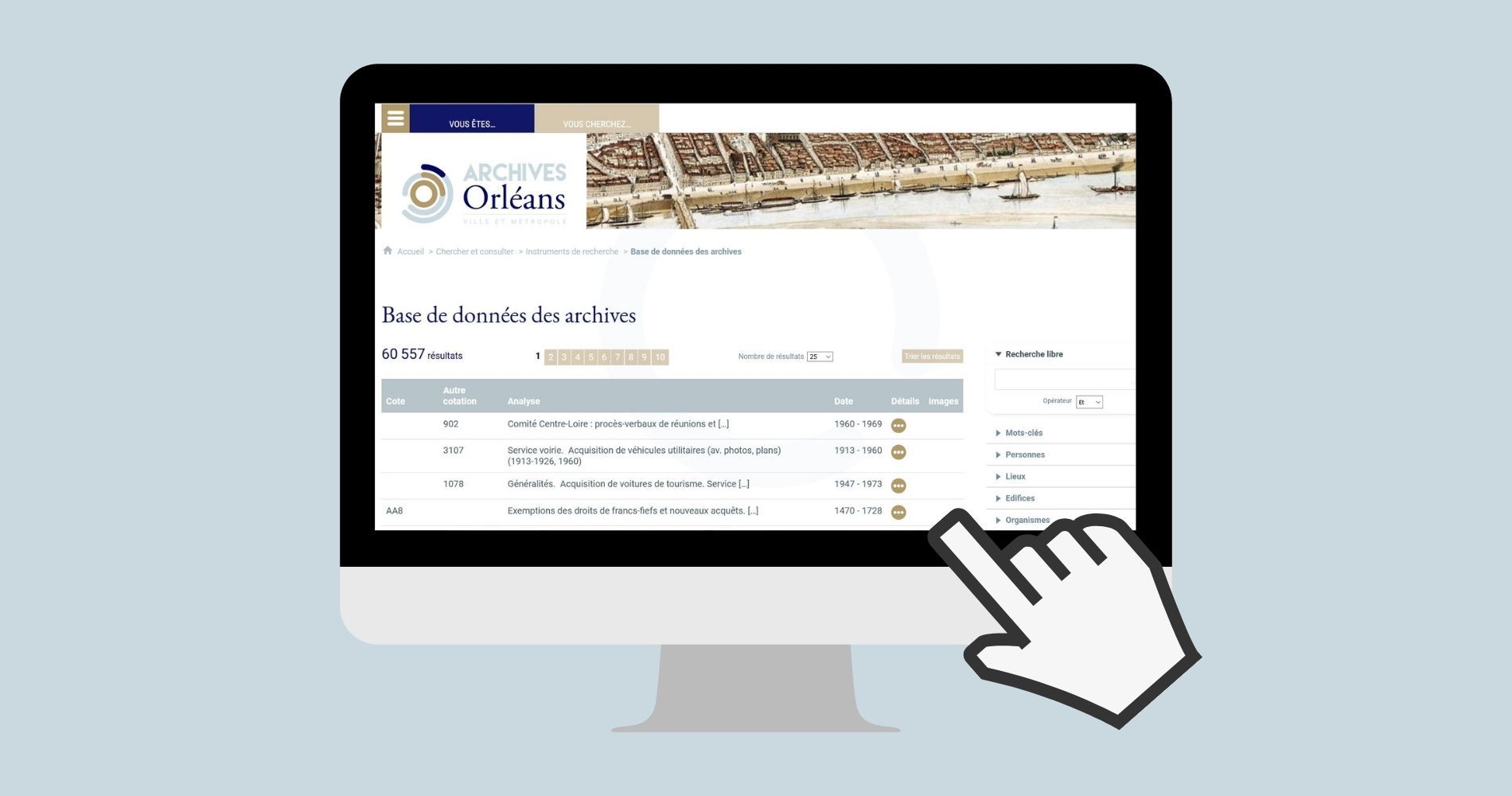 Base de données des archives