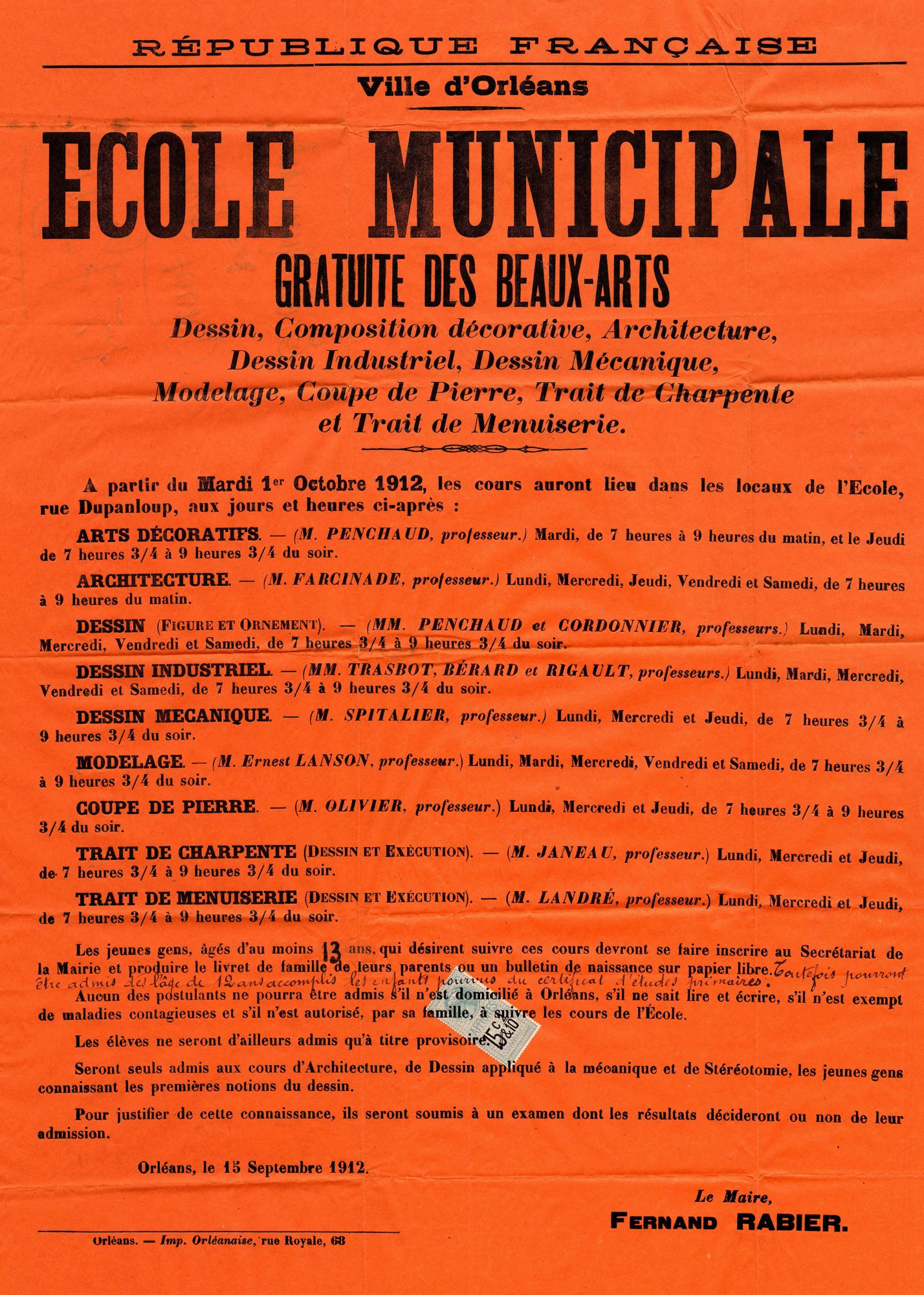 Une école des Beaux-Arts 