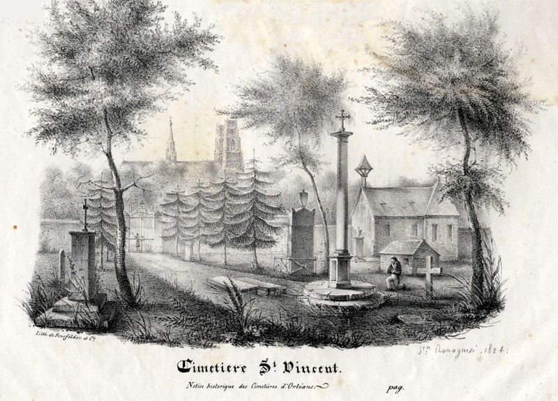 Un cimetière dans la ville