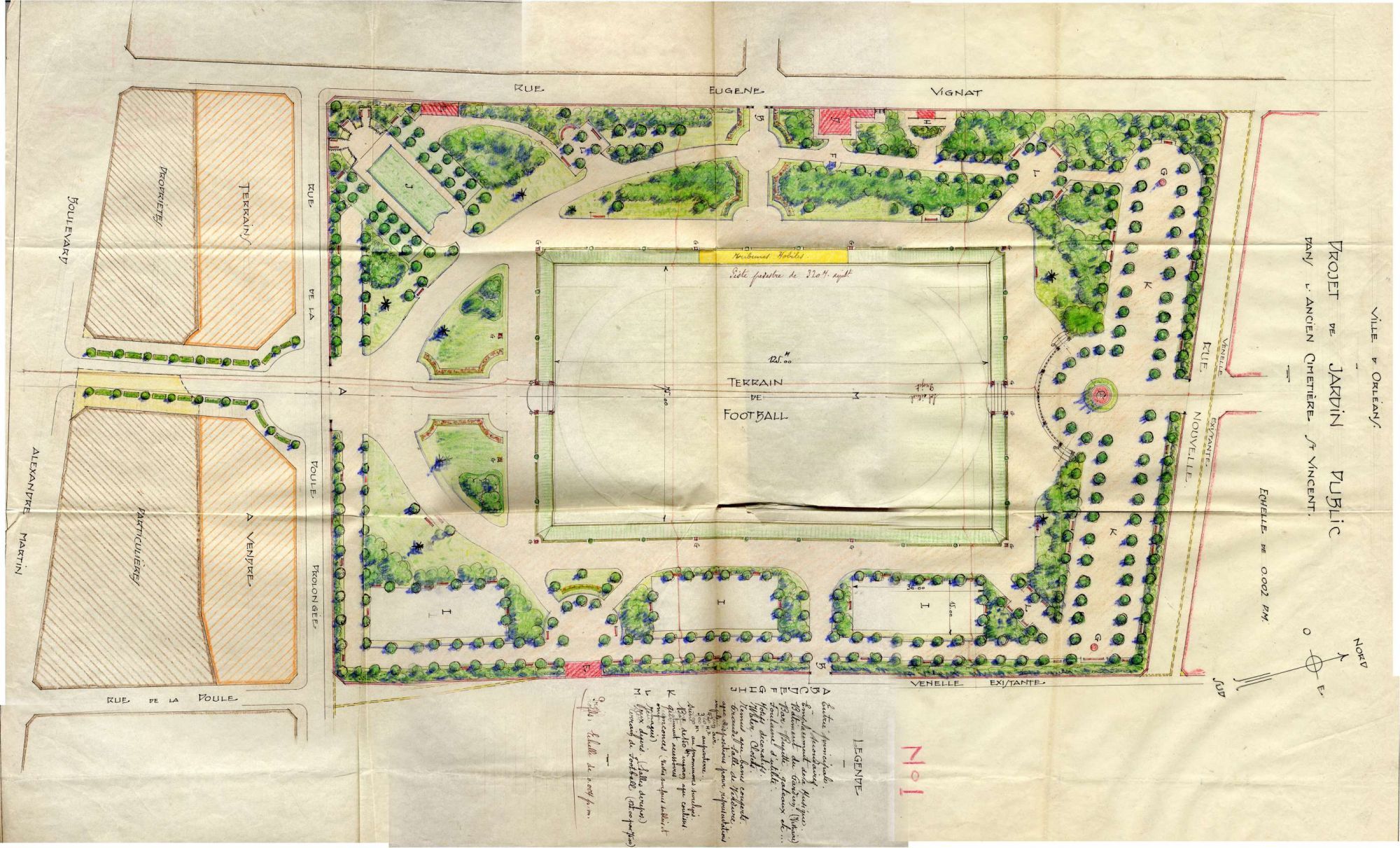 Un parc des sports en coeur de ville