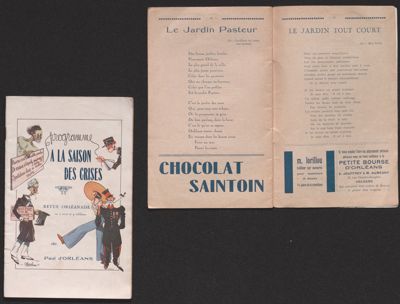Le Jardin Pasteur dans la revue "A la saison des crises" en 1933