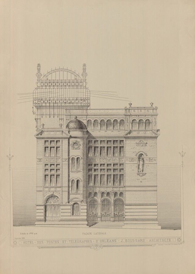 Hôtel des postes, place Adolphe-Cochery (1Fi59-3)