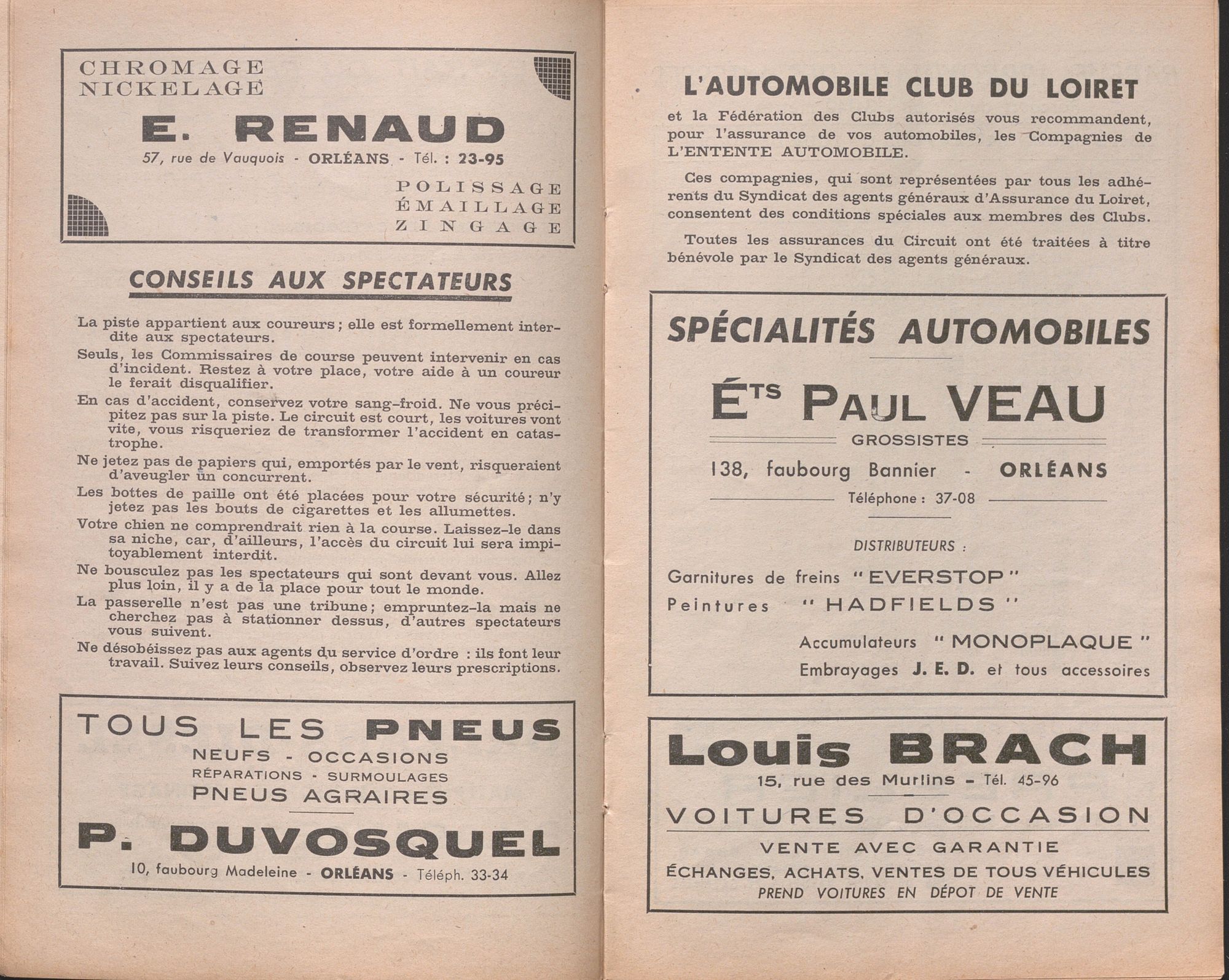 Circuit de vitesse, Dimanche 8 Juin 1952, C10346
