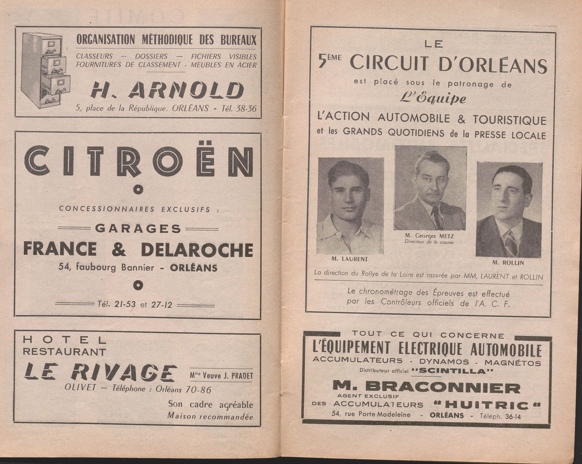 5ième circuit international de vitesse, Orléans, 5 Juin 1955, C10349