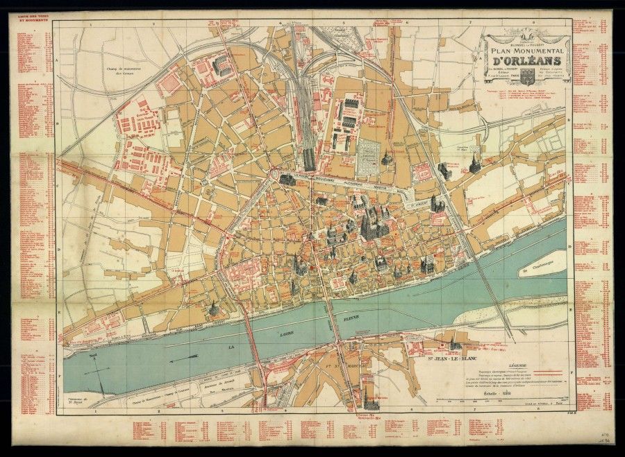 Plan monumental d'Orléans